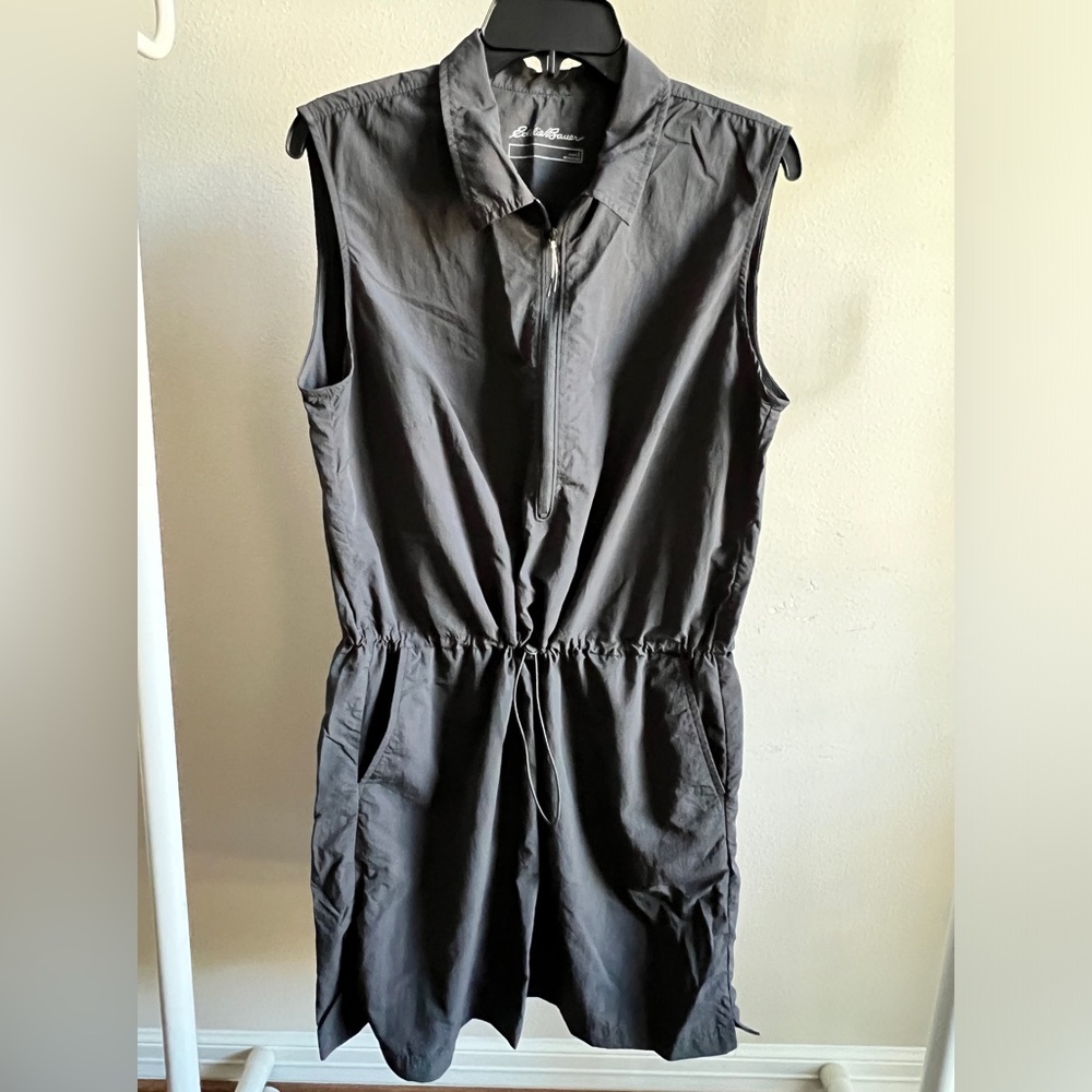 Eddie Bauer popover dress. Charcoal. Size L.